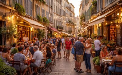 découvrez les rues animées de marseille, un lieu de rencontre chaleureux où habitants et visiteurs partagent des moments conviviaux et authentiques.