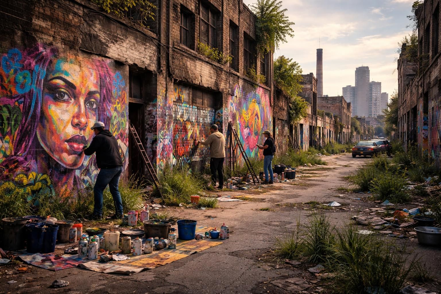 découvrez comment un quartier abandonné de détroit se transforme en source d'inspiration pour l'art et la créativité, alliant histoire et renouveau artistique.