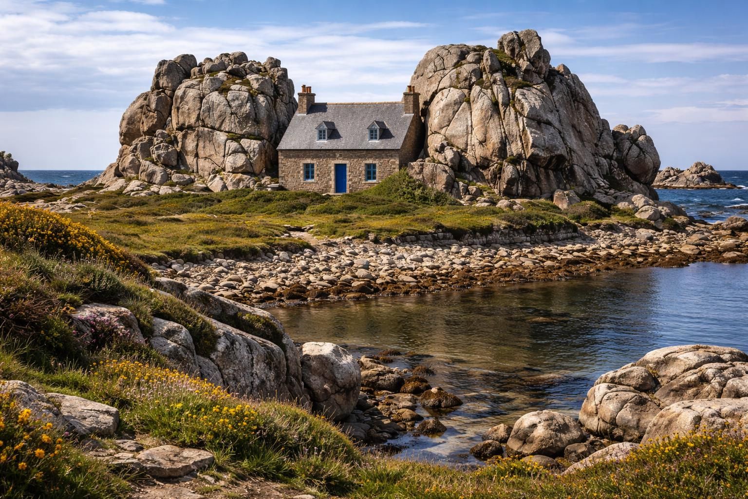 découvrez la maison du gouffre de plougrescant, un trésor architectural unique à explorer, alliant histoire, beauté naturelle et charme breton.