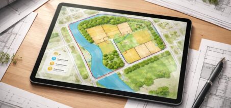 découvrez comment présenter facilement un terrain constructible sur tablette tactile, en mettant en avant les plans détaillés et les contraintes environnementales pour une meilleure compréhension.