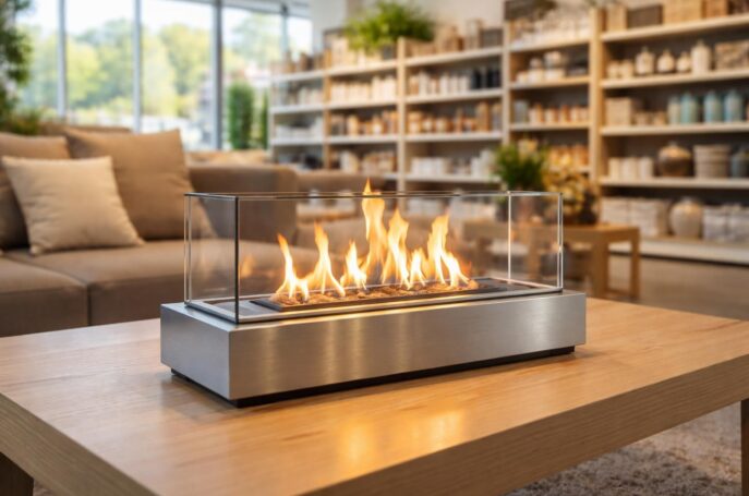 découvrez notre sélection de cheminées de table à l'éthanol chez leclerc, alliant design et convivialité pour un intérieur chaleureux et moderne.